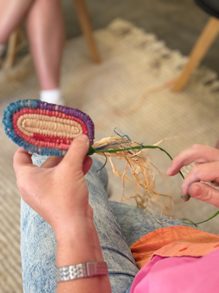 Weaving with First Nations Artist Tahnae Davidson Bartley